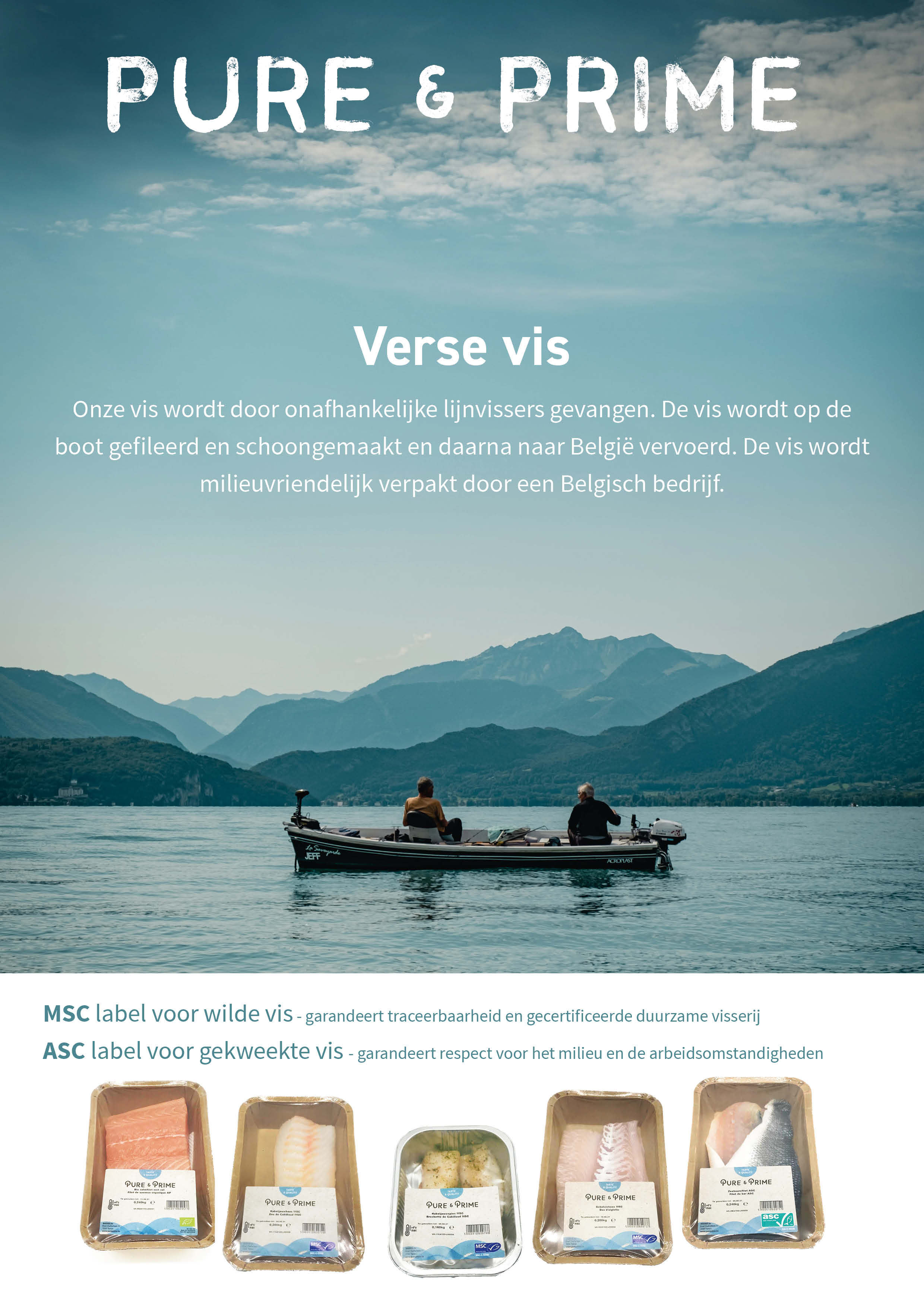 Pure & Prime Poster vis informatief NL